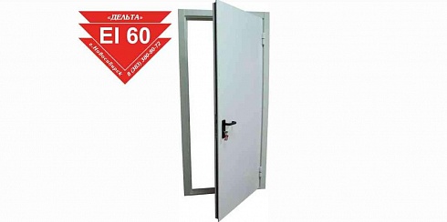 Двери противопожарные EI60 и EIS60, однопольные, глухие